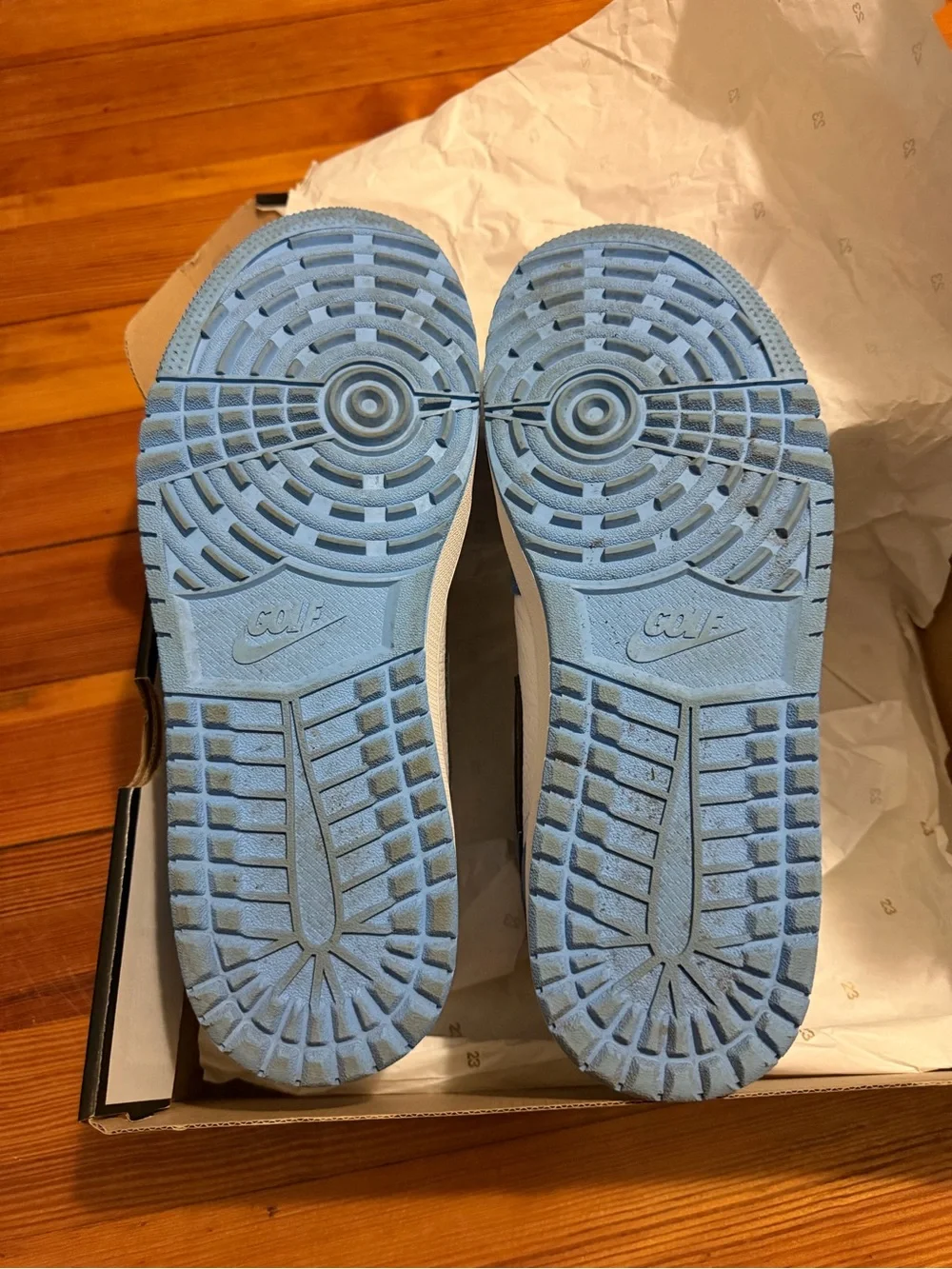 Nike Jordan Golf Sneakers, UNIVERSITY BLUE/BLACK-WHITE, size 12 - Picture 5 of 6